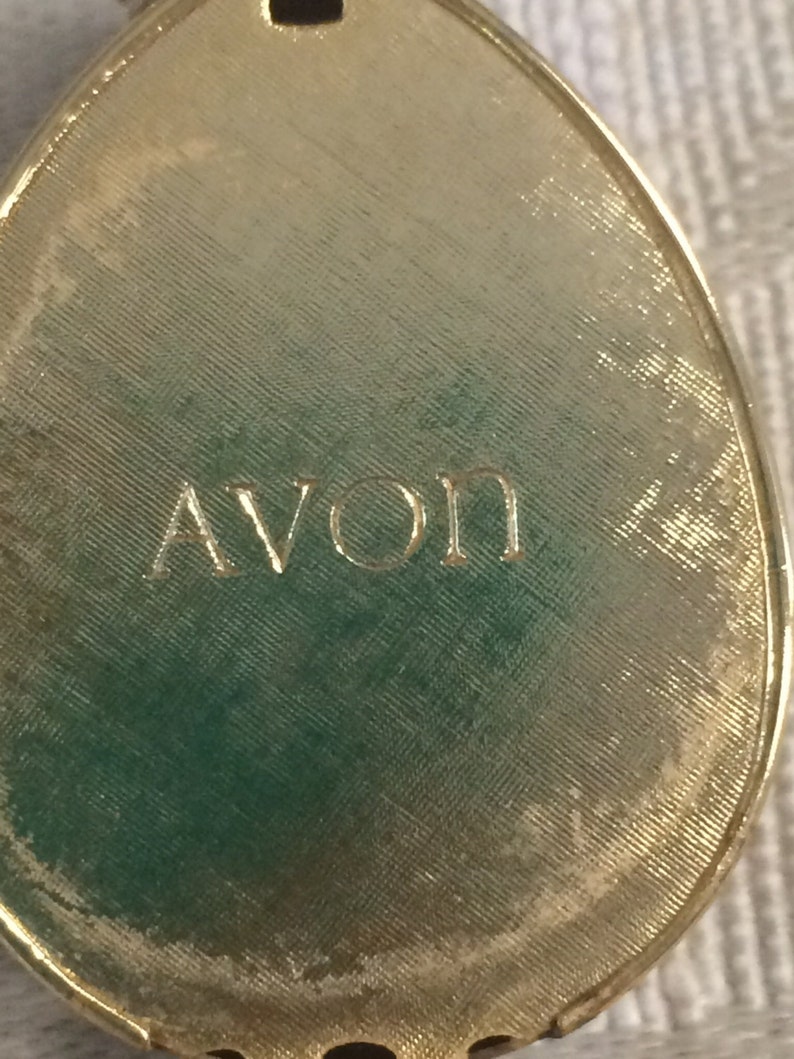 Vintage Avon Locket Oval Locket Gold Locket Avon Jewelry Etsy