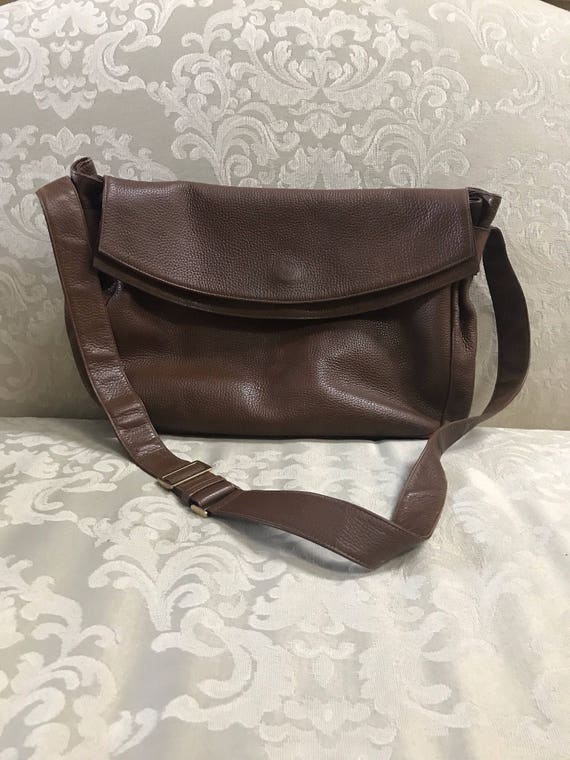 gucci brown leather crossbody bag