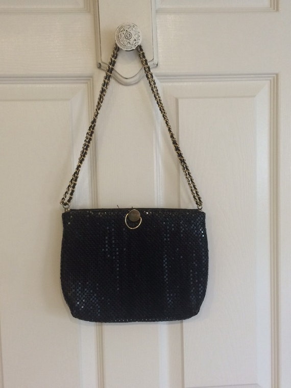 Vintage Mesh Bag Black Mesh Bag Mesh Shoulder Bag Shoulder Etsy