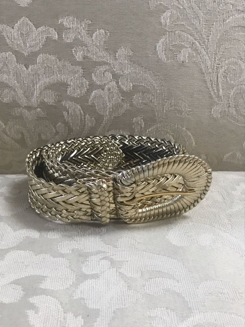 Weaved Belt Vintage Gold Belts Vintage Belts Gold Braided Belt Women/'s Belts Gold Belts Gold Belt Vintage Gold Belt Braided Belt