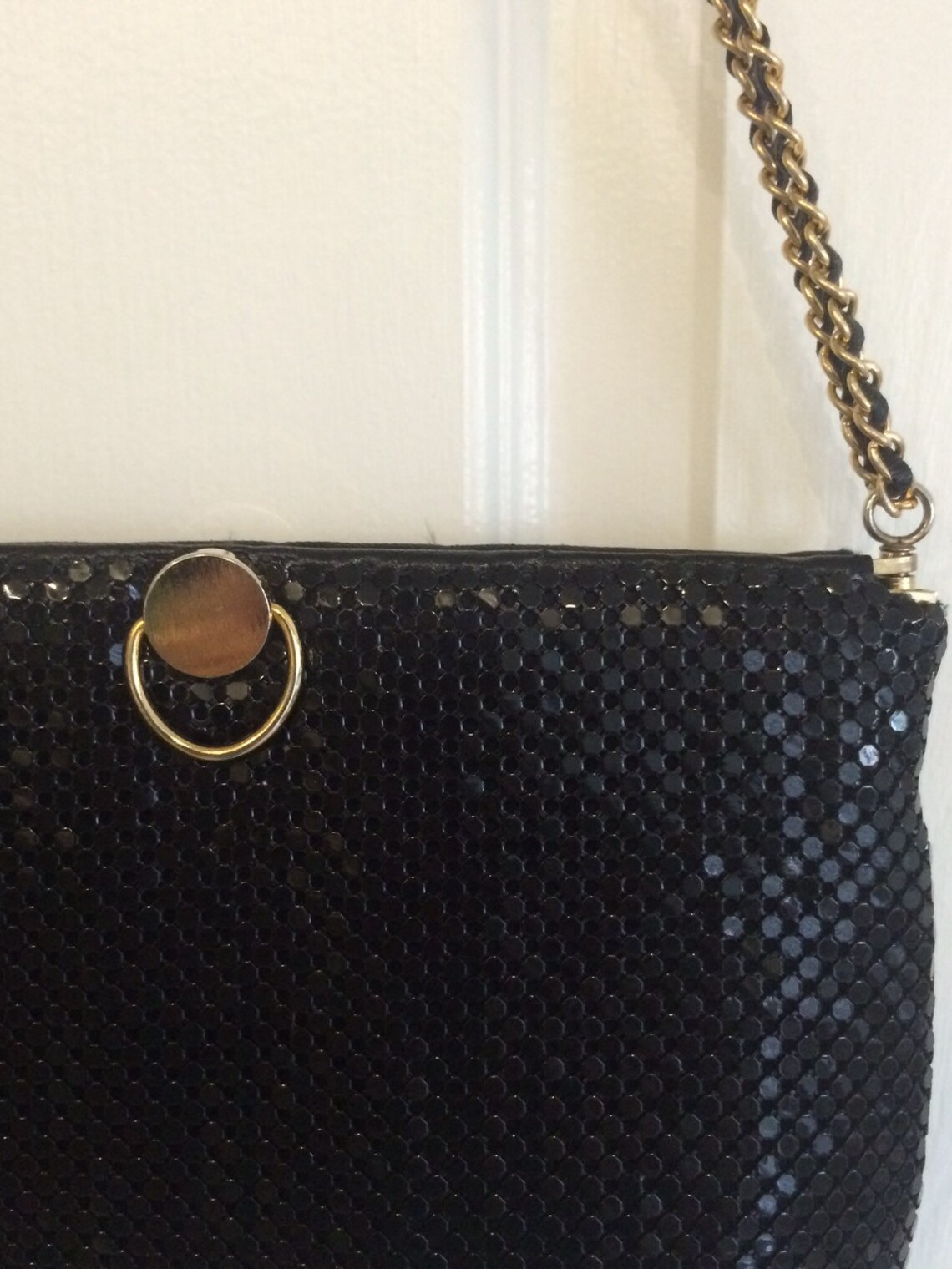 Vintage Mesh Bag Black Mesh Bag Mesh Shoulder Bag Shoulder Etsy