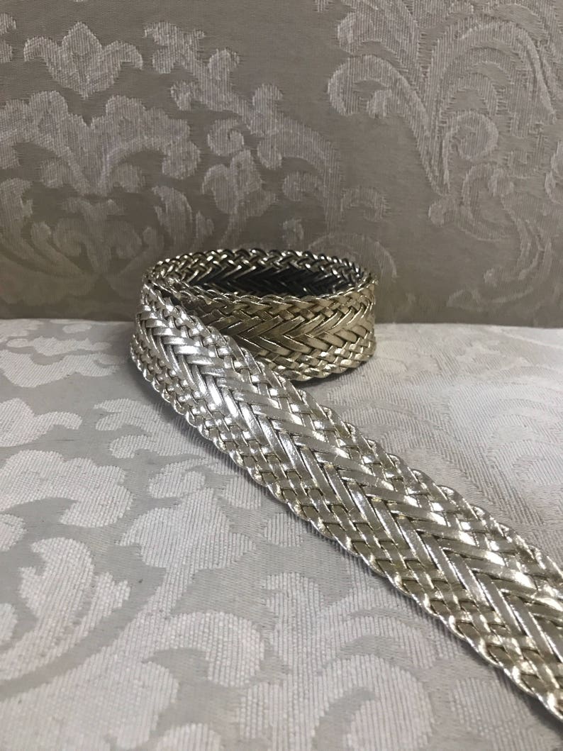 Weaved Belt Vintage Gold Belts Vintage Belts Gold Braided Belt Women/'s Belts Gold Belts Gold Belt Vintage Gold Belt Braided Belt