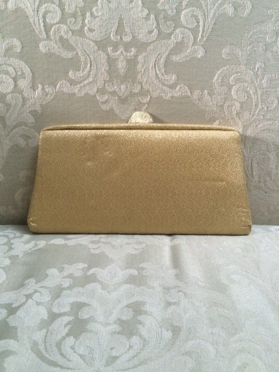Vintage Gold Clutch Gold Evening Clutch Embellished Handbag | Etsy