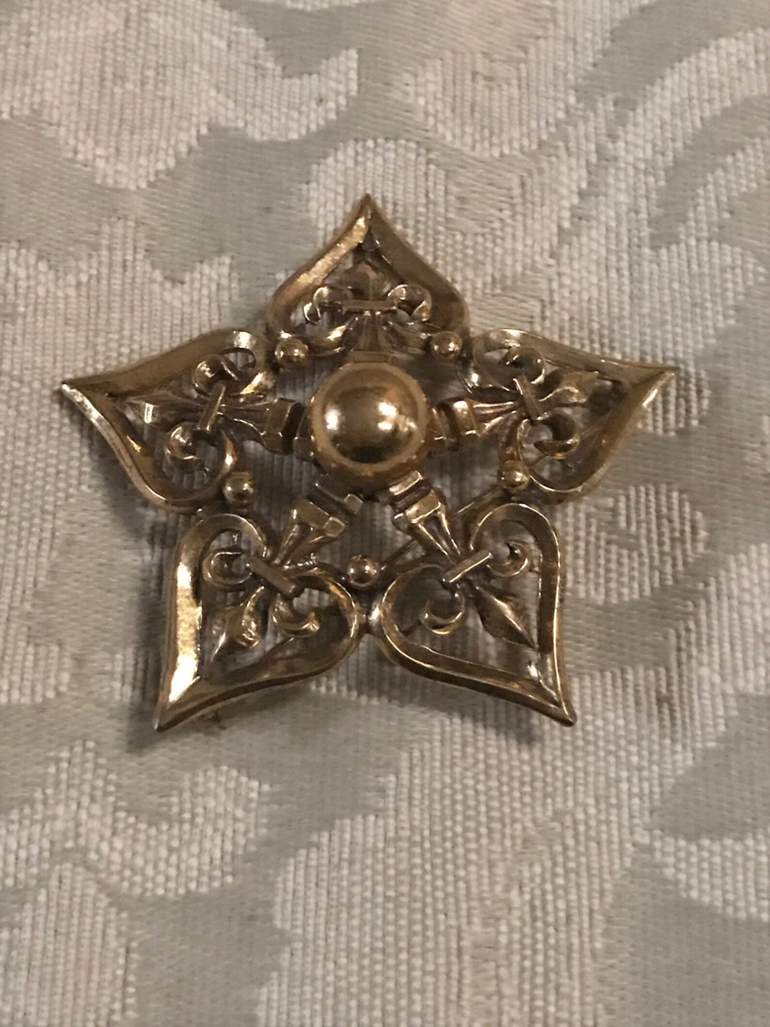 Vintage Brooches Gold Brooch Star Brooch Vintage Gold Etsy