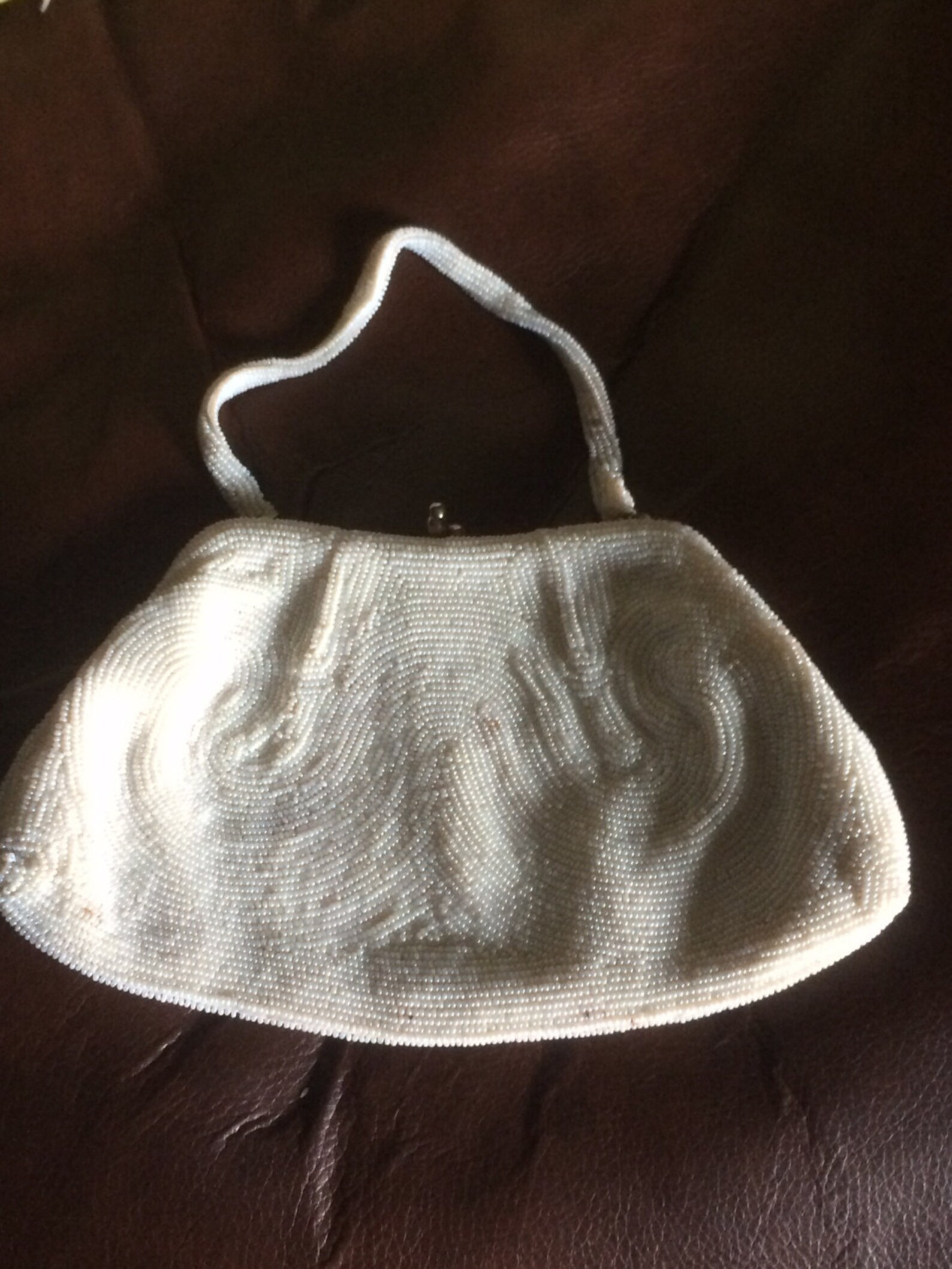 Vintage Pearl Purse Beaded Handbag Clutch Evening Bag Etsy
