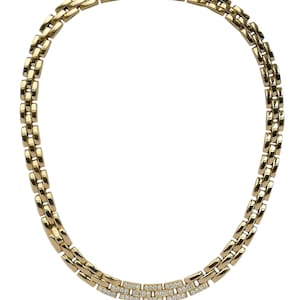 Vintage Cartier Tyrana Maillon Panthere Diamond Necklace