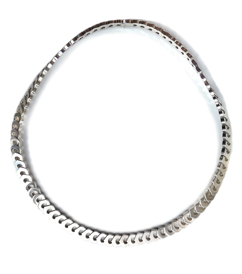 Cartier C De 18k White Gold Necklace Certificate 2001 image 1