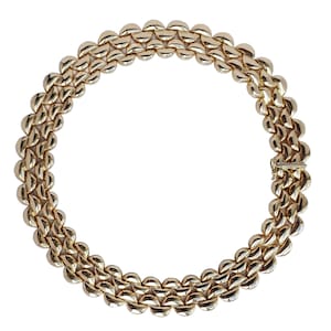 Cartier 1996 Demi Lune 4 Row 18k Gold Choker Necklace