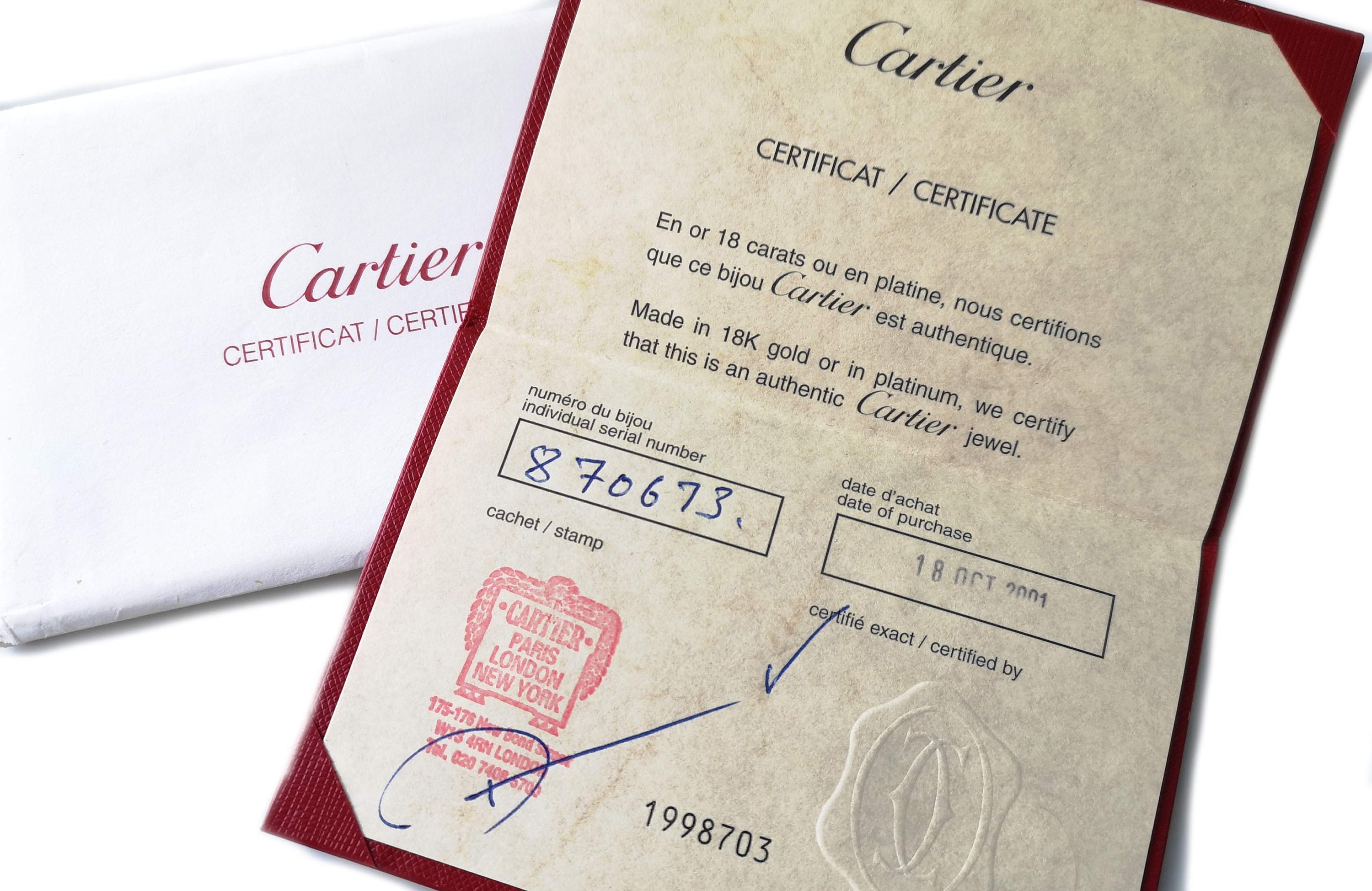 Cartier ホワイトゴールドネックレス 証明書付き CRB7009100 - サントス ドゥ カルティエ ネックレス - ホワイト