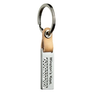 Llavero de acero inoxidable personalizado con hueco tallado y calado Llavero personalizado Llave personalizada