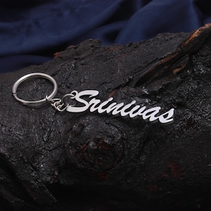 Llavero de regalo personalizado / Llavero con nombre personalizado / Llavero de acero inoxidable duradero / Llavero personalizado resistente y resistente