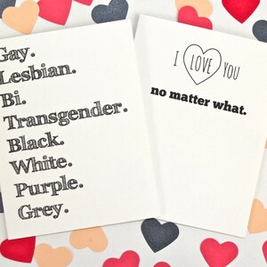 LGBTQ Ally Support gerecyclede papieren kaart