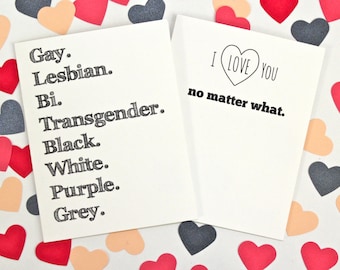 LGBTQ Ally Support Recycled Paper Card