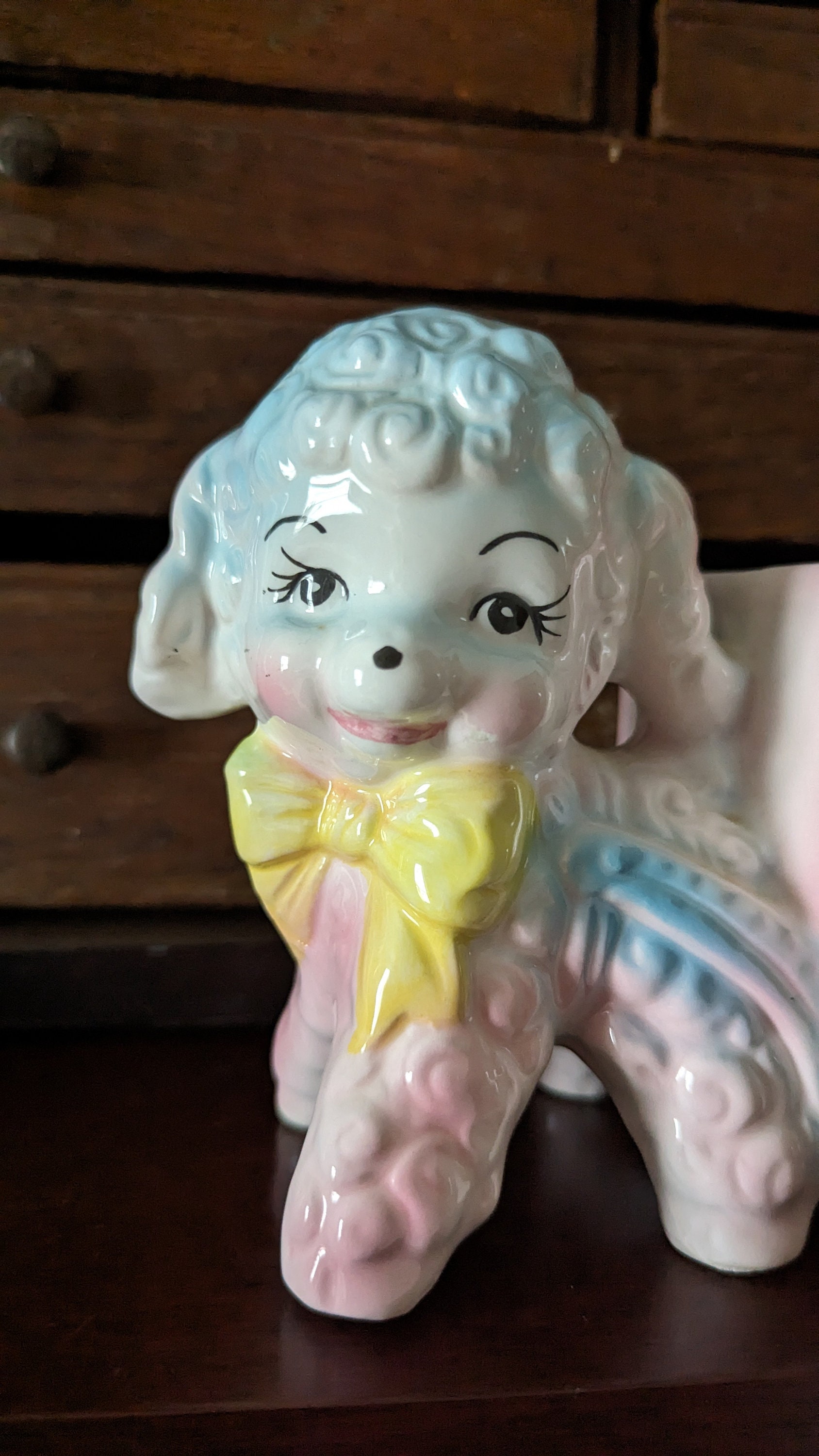Kitsch Baby Vintage Kitsch Anthropomorphic Baby Lamb Pulling Cart Planter Made in ...
