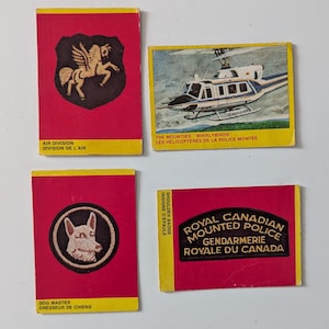 rcmp Royal Canadian Mounted Police verzamelkaarten 1973 Canada o-pee-chee roplh mcnally ltd