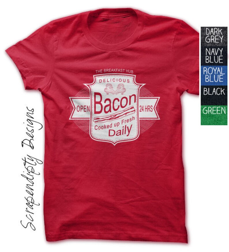 Mens Bacon Shirt Kids Bacon Tshirt Womens Funny Clothing Etsy