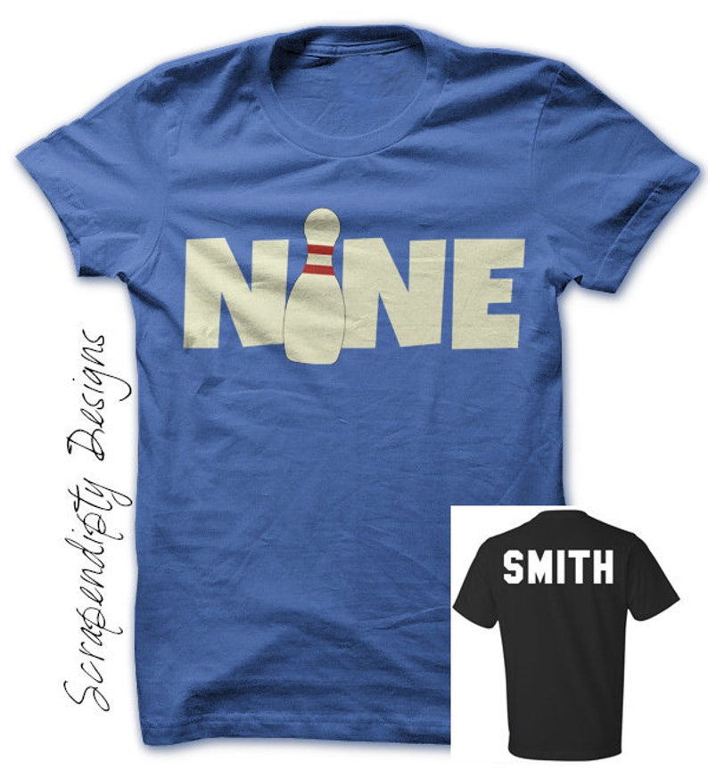 Kids Bowling Shirt Ninth Birthday Bowling TshirtToddler Nine Etsy