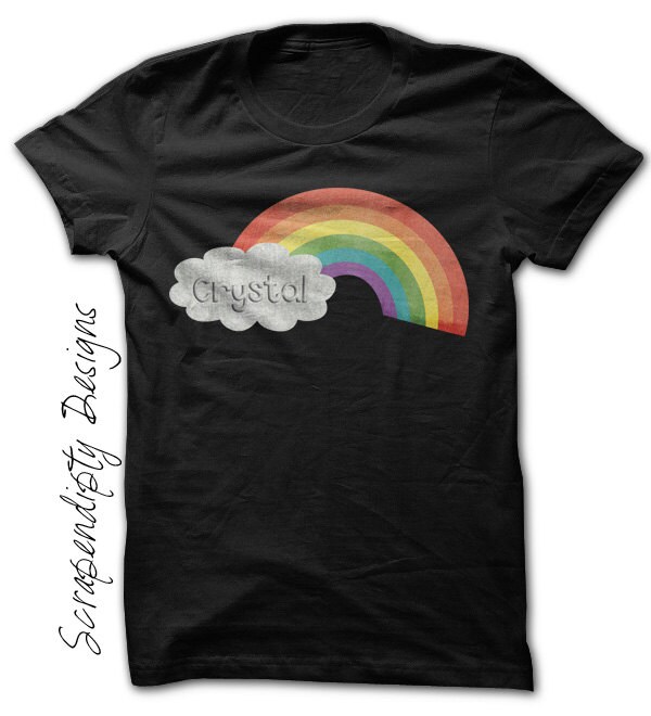 Girls Rainbow Shirt Toddler Rainbow Outfit Personalized Etsy