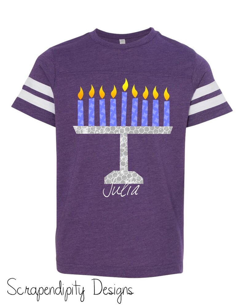 Kids Hanukkah Shirt Baby Chanukah Outfit Mens Menorah Etsy