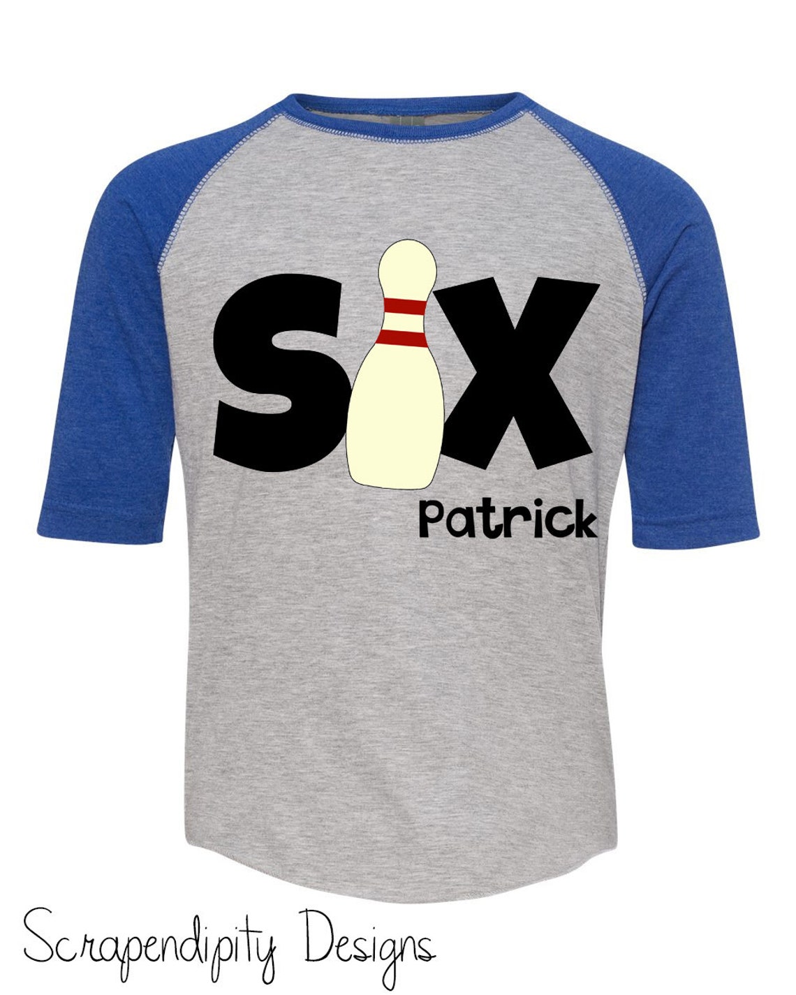 Kids Sixth Birthday Shirt Bowling Six Tshirt Bowling Etsy