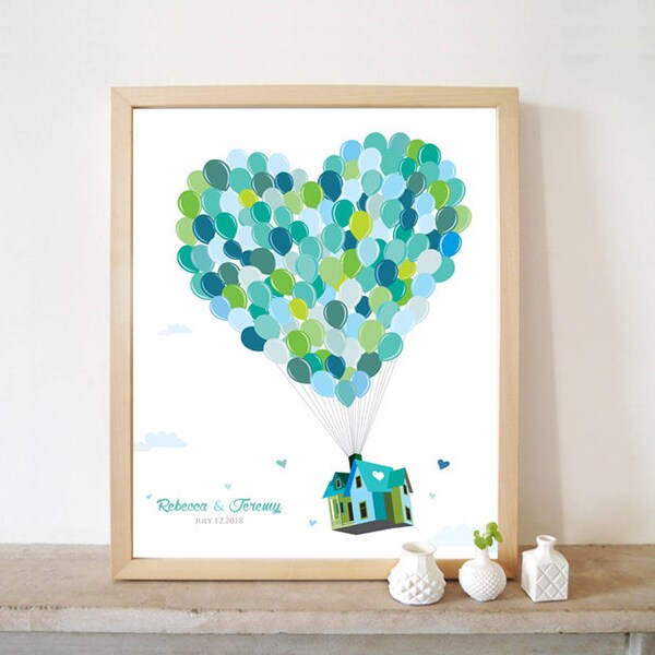 Up House Guest Book Etsy