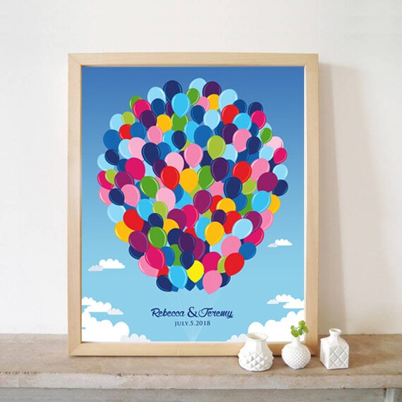 Printable Wedding Guest Book UP Alternative Guestbook 90 Etsy