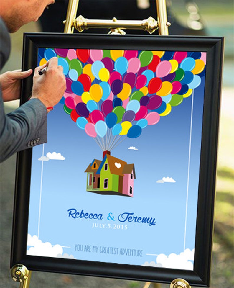 Personalized Printable Custom Wedding Guest Book UP Guestbook Etsy