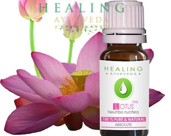 Pink Lotus Absolute- Natural Lotus flower oil-Nelumbo nucifera-Sacred Louts Oil-Spiritual oil- Undiluted Absolute - Natural Lotus oil