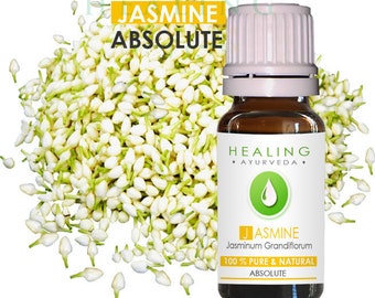 Jasmin Absolut -Reiner Jasmin Grandiflorum- Natürliches Jasminblütenöl- Unverdünnter Jasmin absolut - Sri Lanka Jasmin absolute- fijn