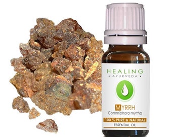 Myrrh Essential oil- Pure Myrrh oil- Commiphora myrrha- Arabic Murr oil- Spiritual oil-  Holy incense- Undiluted Myrrh Aromatherapy oil