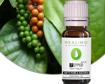Black pepper essential oil- Spice essential oil- Pure Natural pepper essential oil- Piper Nigrum- chakra oil- Aromatherpy- Massage oil
