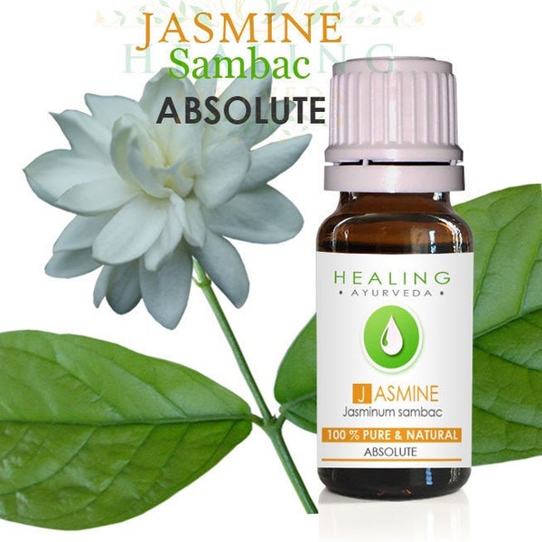 Jasmine Sambac Absolute- Arabian Jasmine -  Natural Sambac flower oil-  Jasminum Sambac Pure Absoute