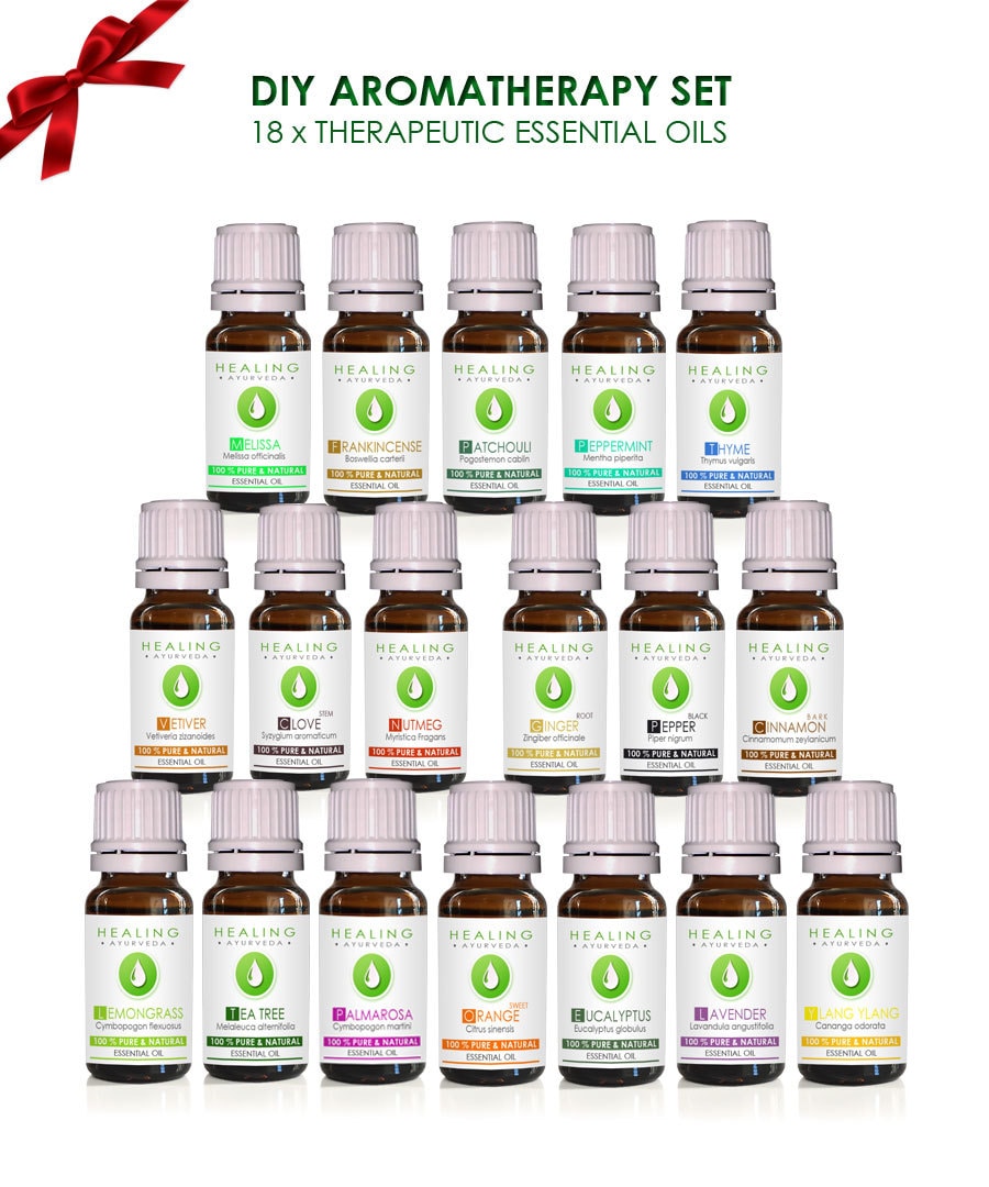 Essential Oil Sets Organic Qlant & Natural 100% Pure Therapeutic