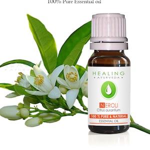 Neroli Essential oil- 100% Pure Neroli oil- Natural Orange blossoms oil- bath & beauty oil, Aromatherapy essential oil-Orange flower oil