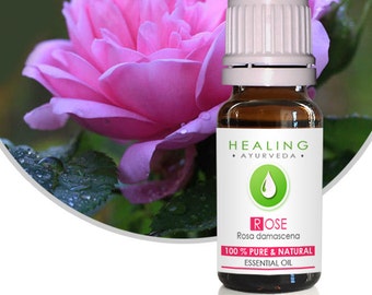 Naturreines ätherisches Rosenöl, Aromatherapie öl, Rosa Damascena öl, 100% Rosenblütenöl, Natürliche Gesichtspflege, Hautpflege, Heilbadeöl