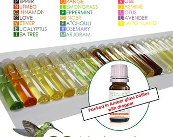 Essential oils sets- 100% Pure essential oils - Natural Aromatherapy starter kit -Ayurveda oils - spice oils- Floral oils- undiluted oils