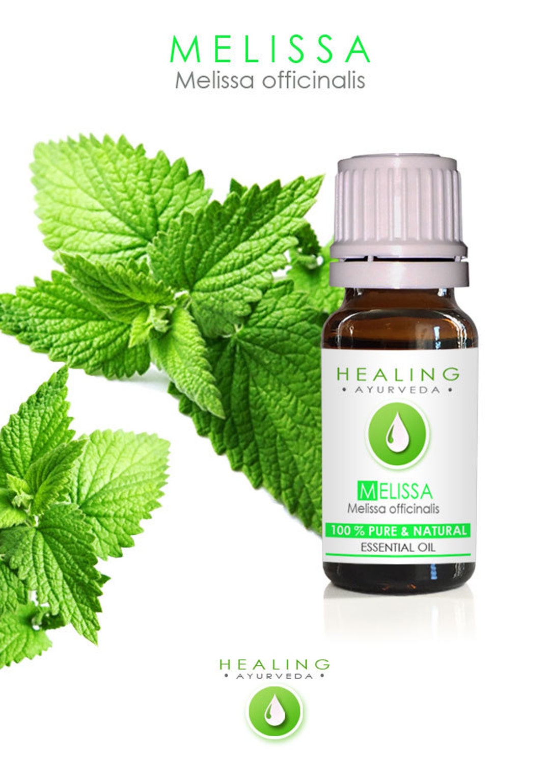 Melissa Essential Oil Lemon Balm 100 Pure Melissa Oil, Melissa Leaf Essential Oil, Melissa Oil
