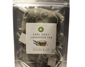 Earl Grey Lavender Tea, English Breakfast 100% Natural  full Leaf Ceylon Premium black tea,  Luxury Infusion pyramid bags, Pure Ceylon Tea