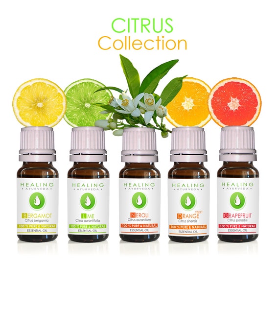 Citrus Essential Oils Luxury Citrus Oils Set Undiluted Etsy