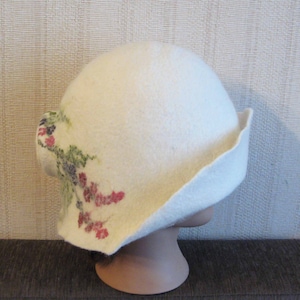 Felted elegant sauna hat