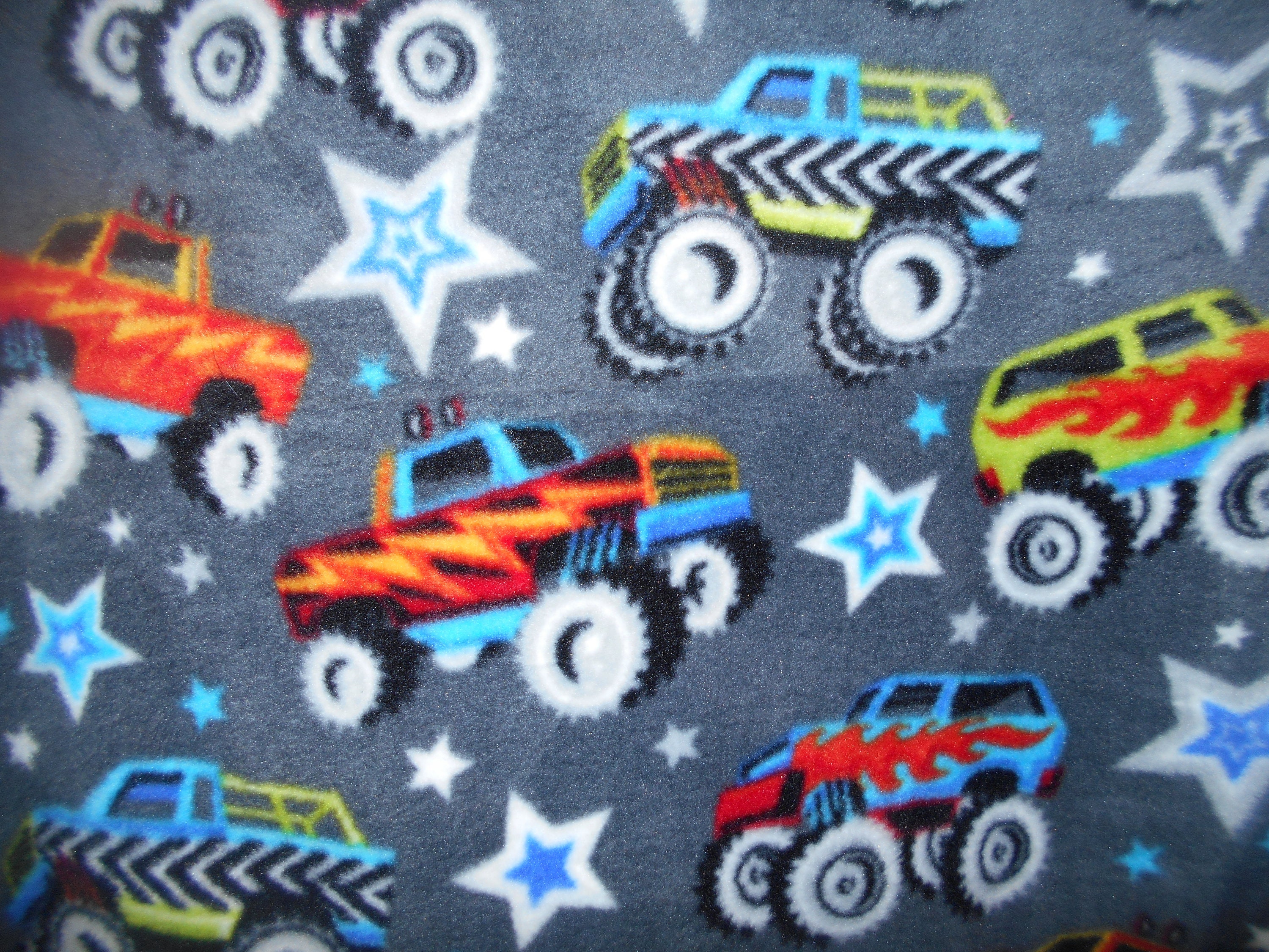 Monster trucks Fleece Blanketlap size Etsy
