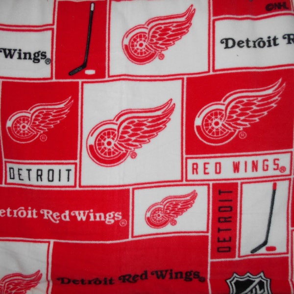 Fleece Detroit Red Wings Blanket Etsy