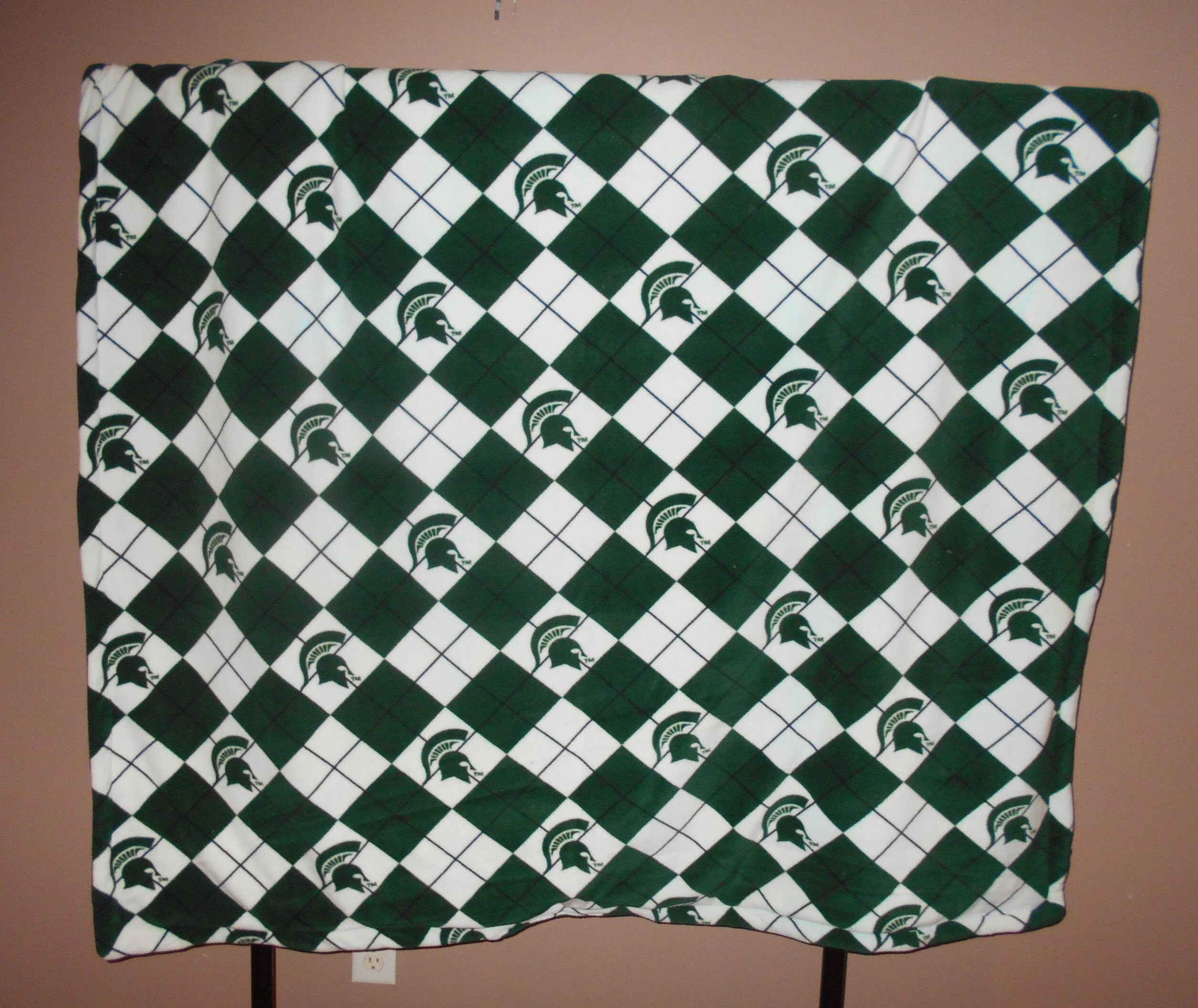 Michigan State University Fleece Blanket Full Size Etsy