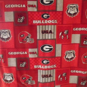 University of Georgia Fleece Blanket Etsy
