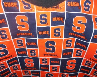 Syracuse University Adult bib/ clothing protector/ dining scarf