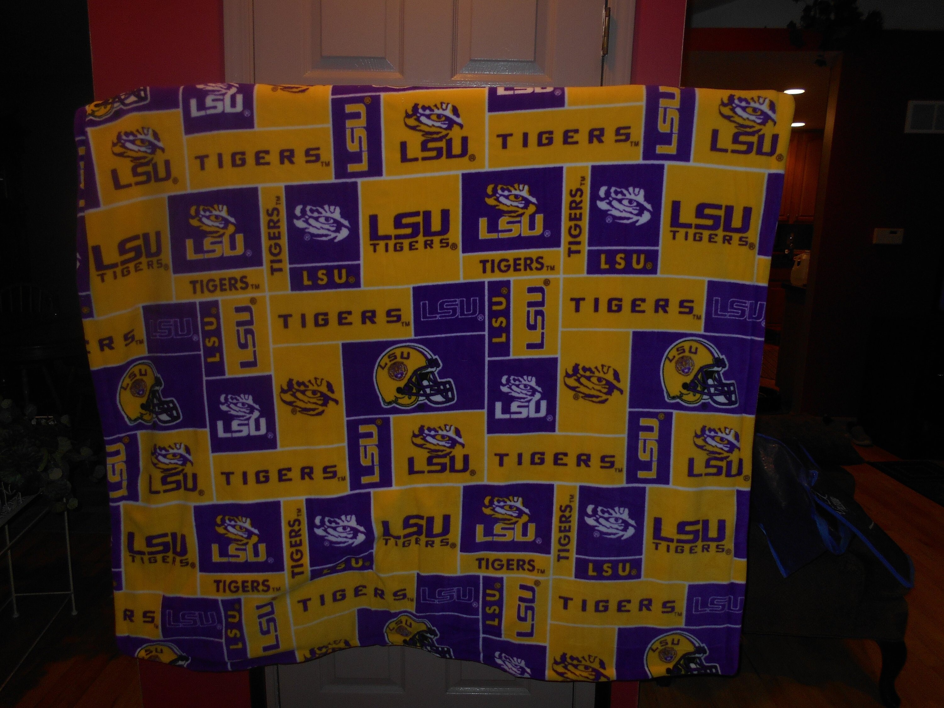 LSU Fleece Blanket/ Full Size Etsy