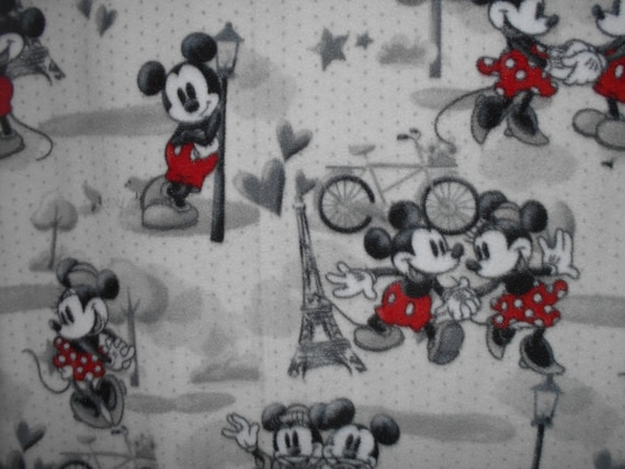 Classic Mickey and Minnie Mouse Fleece Blanket Full Size Etsy