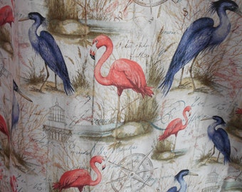 Cranes and Flamingos adult bib/dining scarf/clothing protector