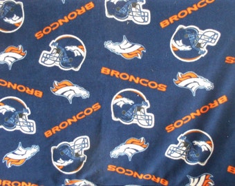 Denver Broncos Football Fleece Blanket--lap size