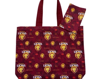 Lined Grocery Bags  (Lions)